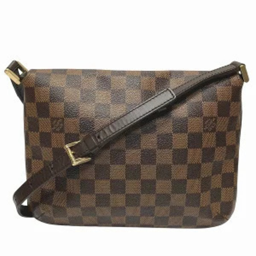 Louis Vuitton Bag Short Damier Musette Tango Shoulder Brown